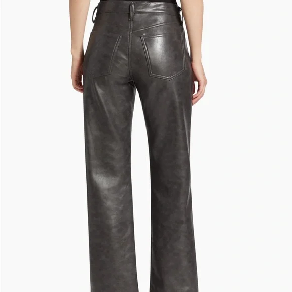 NWT Agolde Recycled Leather Sloane Jean. Sz 29 - Picture 5 of 7